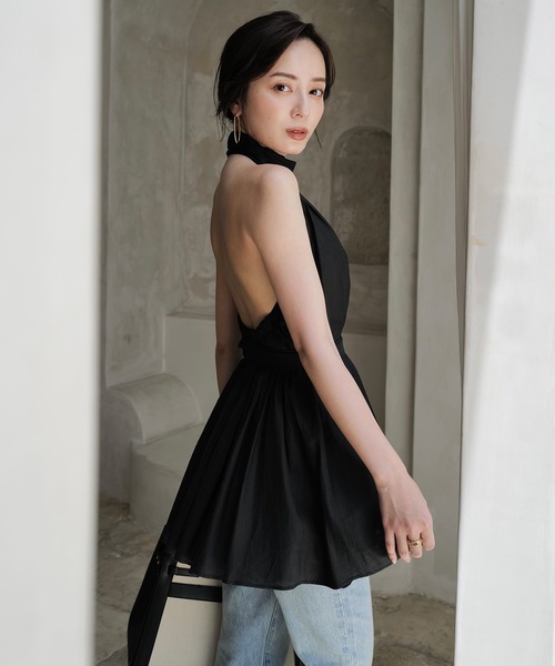 anuans（アニュアンス）の「Indiaシルクブレンドバックオープン