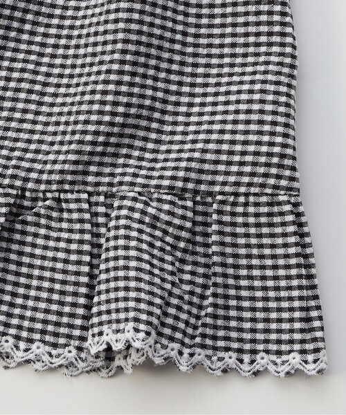 Seraph（セラフ）の「【リンク/ジュニア対応】襟お花刺繍デザインブラウス（シャツ/ブラウス・キッズ・ピンク/ブラック/オフホワイト・120/110/100/90/80/140/130）」の13枚目の写真