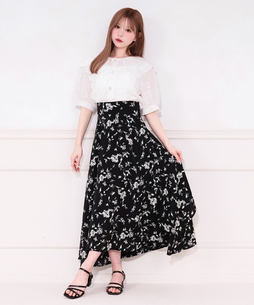 セール】バックドレープフレアスカート（スカート）｜apres jour