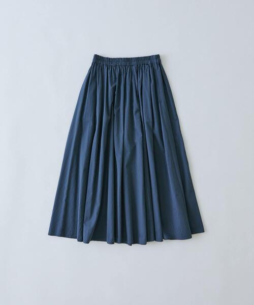 conges payes ADIEU TRISTESSE(コンジェ ペイエ アデュートリステス)の「◆コットンワッシャーフレアースカート(スカート・レディース・ブルーグレー/レッド・38)」の2枚目の写真