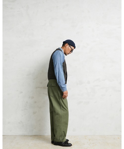 WAIPER.inc（ワイパーインク）の「米軍 1940's U.S.ARMY M-47 HBT ファティーグパンツ WAIPER.inc【WP1053】（その他パンツ・メンズ・ブラック/オリーブ・34/32/36/38/30）」の9枚目の写真