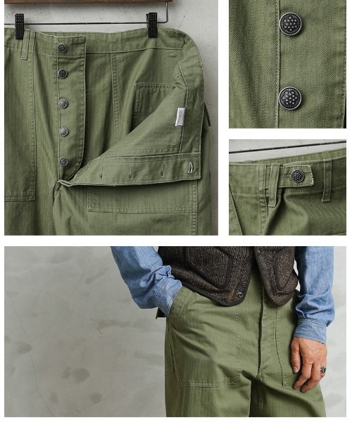 WAIPER.inc（ワイパーインク）の「米軍 1940's U.S.ARMY M-47 HBT ファティーグパンツ WAIPER.inc【WP1053】（その他パンツ・メンズ・ブラック/オリーブ・34/32/36/38/30）」の21枚目の写真