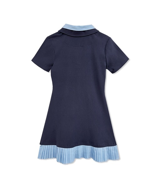 ANDGEEBEE（アンジービー）の「シャツドッキングポロミニワンピ（ワンピース・レディース・ネイビー/グレー・FREE）」の7枚目の写真