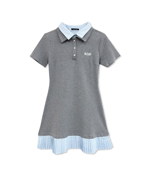 ANDGEEBEE（アンジービー）の「シャツドッキングポロミニワンピ（ワンピース・レディース・ネイビー/グレー・FREE）」の11枚目の写真