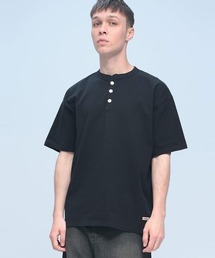 Goodwear USAコットン ヘンリーネック 半袖 Tシャツ BIG TEE