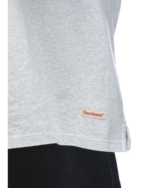 Goodwear(グッドウェア)の「Goodwear USAコットン ヘンリーネック 半袖 Tシャツ BIG TEE(Tシャツ/カットソー・メンズ・ネイビー/ホワイト/ブラック/グレー・M/L/LL)」の13枚目の写真