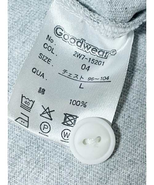 Goodwear(グッドウェア)の「Goodwear USAコットン ヘンリーネック 半袖 Tシャツ BIG TEE(Tシャツ/カットソー・メンズ・ネイビー/ホワイト/ブラック/グレー・M/L/LL)」の16枚目の写真