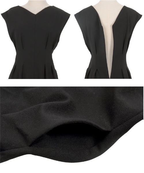 KOBE LETTUCE（コウベレタス）の「ウエストタックオールインワン（つなぎ/オールインワン・レディース・ピンク/ブラック/ネイビー・M/L/PM）」の9枚目の写真