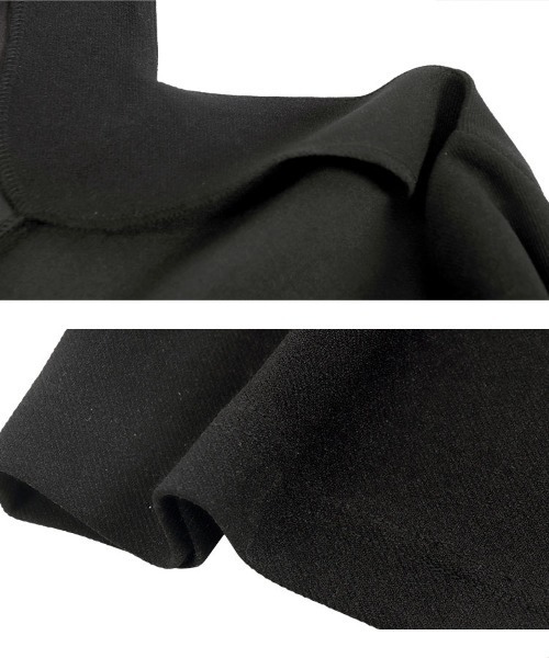 KOBE LETTUCE（コウベレタス）の「ウエストタックオールインワン（つなぎ/オールインワン・レディース・ピンク/ブラック/ネイビー・M/L/PM）」の8枚目の写真