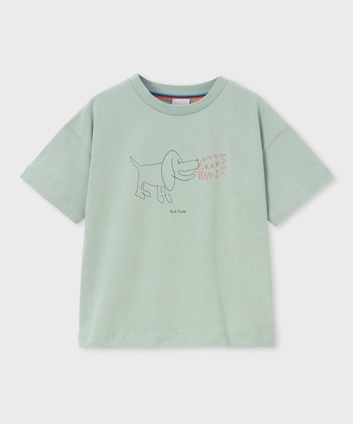 Paul Smith JUNIOR/シャツ（120cm） アーティストストライプリブ半袖Tシャツ 4151204 | Paul
