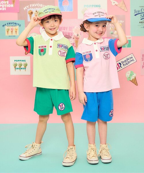 apres les cours（アプレレクール）の「サーティワン ロゴ刺繍キャップ（キャップ・キッズ・ミント/ピンク・50/54/58）」の5枚目の写真