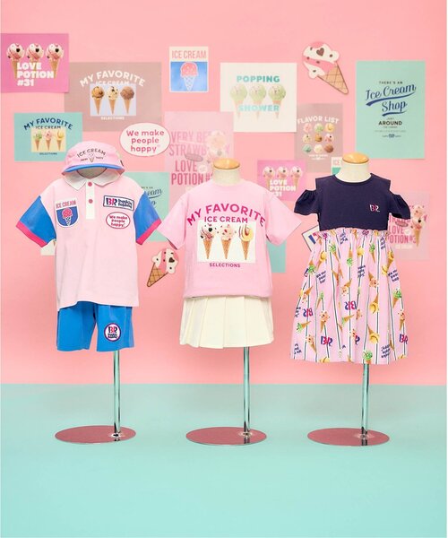 apres les cours（アプレレクール）の「サーティワン ロゴ刺繍キャップ（キャップ・キッズ・ミント/ピンク・50/54/58）」の7枚目の写真