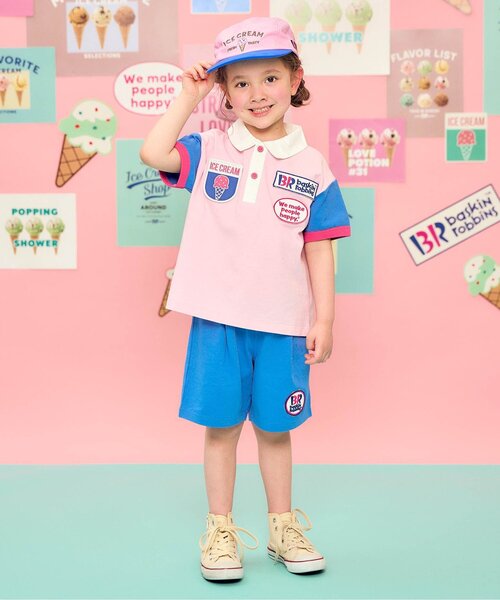 apres les cours（アプレレクール）の「サーティワン ロゴ刺繍キャップ（キャップ・キッズ・ミント/ピンク・50/54/58）」の10枚目の写真