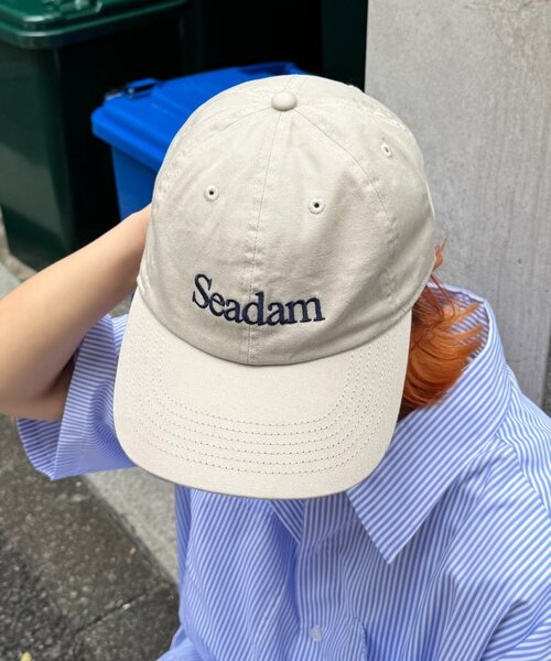 SEADAM(シーダム)の「【SEADAM】〈UNISEX〉newhattanロゴ刺繍キャップ(キャップ・メンズ・アイボリー/ブラック/ライトベージュ/グリーン・ONE SIZE)」の15枚目の写真