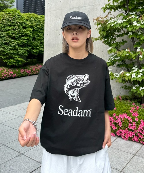 SEADAM(シーダム)の「【SEADAM】〈UNISEX〉newhattanロゴ刺繍キャップ(キャップ・メンズ・アイボリー/ブラック/ライトベージュ/グリーン・ONE SIZE)」の7枚目の写真