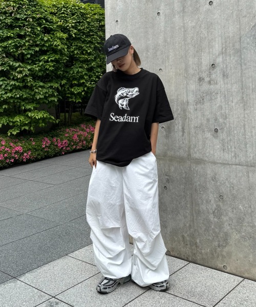 SEADAM(シーダム)の「【SEADAM】〈UNISEX〉newhattanロゴ刺繍キャップ(キャップ・メンズ・アイボリー/ブラック/ライトベージュ/グリーン・ONE SIZE)」の12枚目の写真