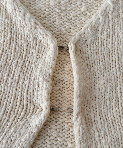 CANAL JEAN(キャナルジーン)の「El mar コットンニットベスト(ベスト・レディース・アイボリー/ブラック・ONE SIZE)」の14枚目の写真