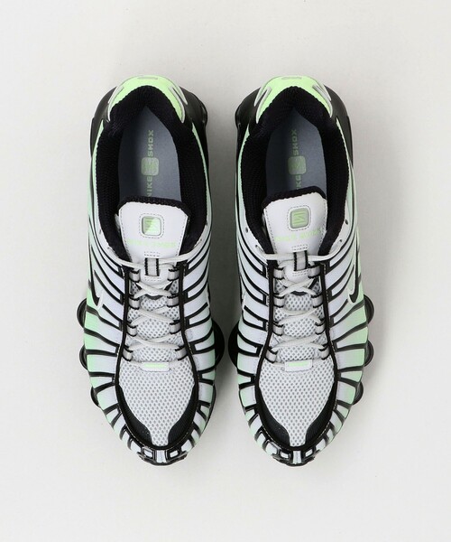 【Nike】 Shox TL スニーカー ロゴ NIKE W SHOX TL BLACK/BLACK-MTLC HEMATITE-MAX ORANGE（ナイキ