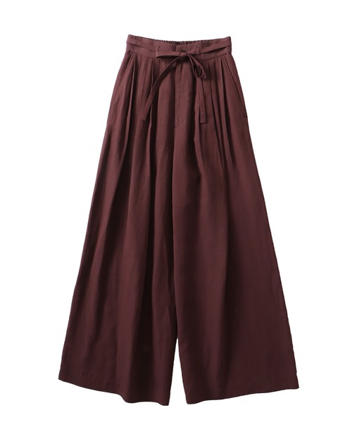 DRESSLAVE(ドレスレイブ)の「vis/li pleats tuck wide pants(プリーツタックワイドパンツ)(その他パンツ・レディース・グレー/ブラウン・36/38)」の1枚目の写真