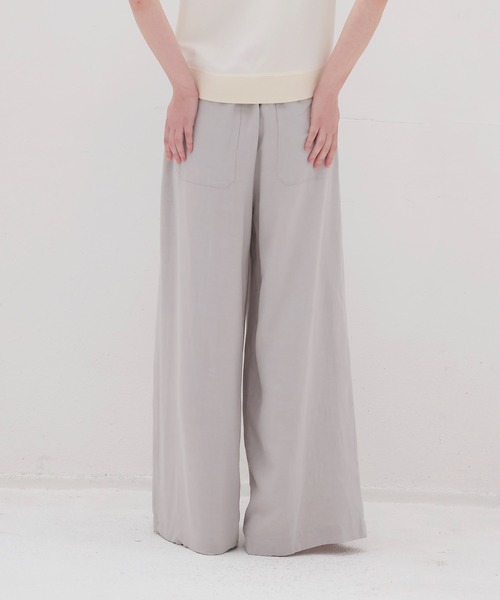 DRESSLAVE(ドレスレイブ)の「vis/li pleats tuck wide pants(プリーツタックワイドパンツ)(その他パンツ・レディース・グレー/ブラウン・36/38)」の3枚目の写真