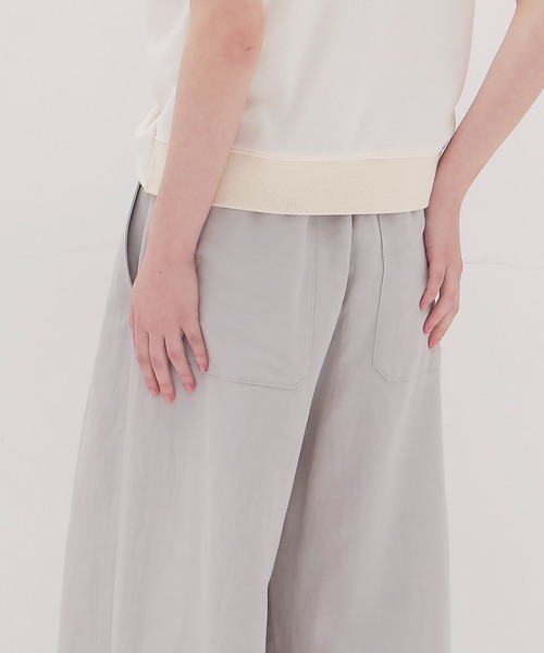 DRESSLAVE(ドレスレイブ)の「vis/li pleats tuck wide pants(プリーツタックワイドパンツ)(その他パンツ・レディース・グレー/ブラウン・36/38)」の6枚目の写真