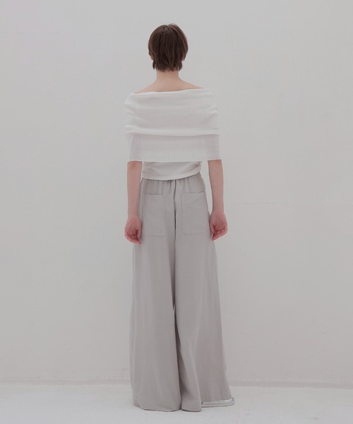 DRESSLAVE(ドレスレイブ)の「vis/li pleats tuck wide pants(プリーツタックワイドパンツ)(その他パンツ・レディース・グレー/ブラウン・36/38)」の13枚目の写真