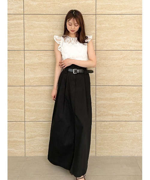 レースフリルプルオーバー（Tシャツ/カットソー）｜SNIDEL