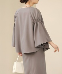 Bab（バブ）の「【オケージョンドレス/結婚式/2サイズ展開/SET ITEM/インナー付き/裏地付き】ケープ風ジャケット（その他アウター）」