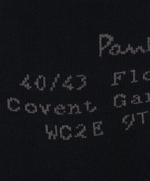 Paul Smith(ポールスミス)の「“Floral Street Address” ソックス【250636 MD2】(ソックス/靴下・メンズ・ブラック/ネイビー・25-27)」の4枚目の写真