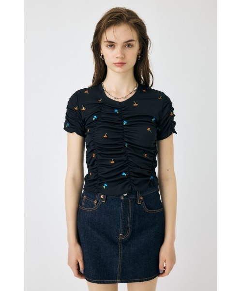 MOUSSY FLORAL RANDOM GATHER LS Tシャツ MOUSSY | FLORAL RANDOM GATHER LS Tシャツ (Tシャツ
