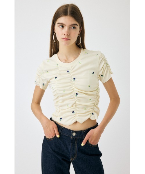 MOUSSY(マウジー)の「【WEB限定】FLORAL RANDOM GATHER Tシャツ(Tシャツ/カットソー・レディース・ホワイト/ブラック・FREE)」の11枚目の写真