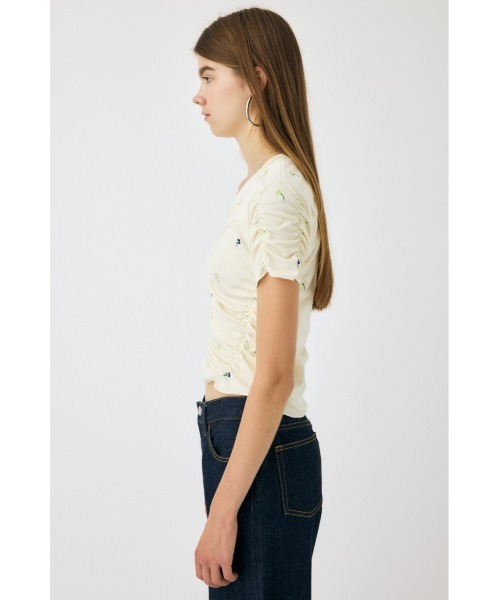 MOUSSY(マウジー)の「【WEB限定】FLORAL RANDOM GATHER Tシャツ(Tシャツ/カットソー・レディース・ホワイト/ブラック・FREE)」の18枚目の写真