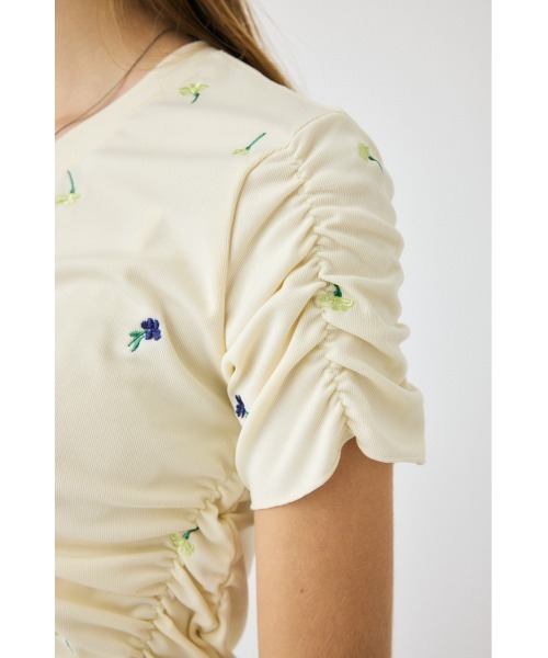 MOUSSY(マウジー)の「【WEB限定】FLORAL RANDOM GATHER Tシャツ(Tシャツ/カットソー・レディース・ホワイト/ブラック・FREE)」の21枚目の写真