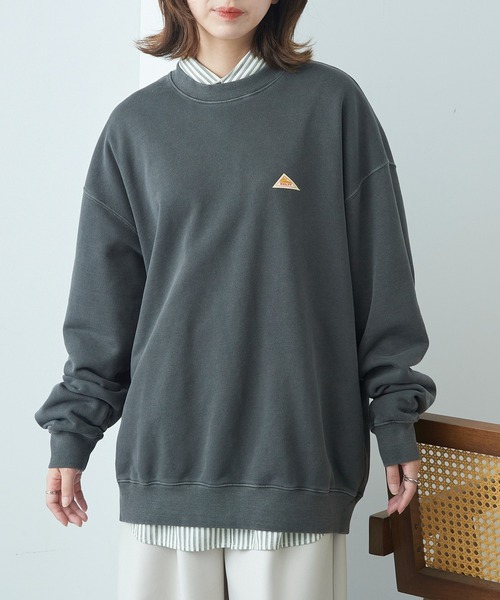 KELTY（ケルティ）の「【KELTY】≪限定別注≫ ワンポイント ピグメントスウェット ヴィンテージ加工 製品染め（スウェット・レディース・ブラック/ネイビー/ベージュ・S/M/L/XS）」の6枚目の写真