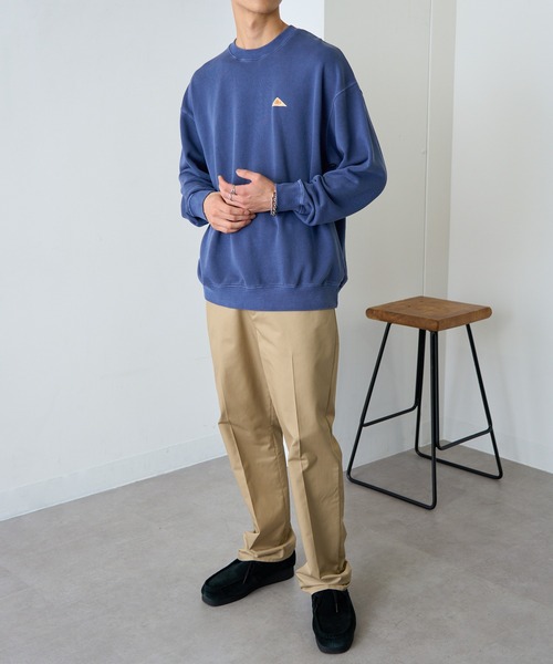 KELTY（ケルティ）の「【KELTY】≪限定別注≫ ワンポイント ピグメントスウェット ヴィンテージ加工 製品染め（スウェット・レディース・ブラック/ネイビー/ベージュ・S/M/L/XS）」の10枚目の写真