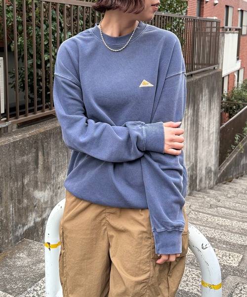 KELTY（ケルティ）の「【KELTY】≪限定別注≫ ワンポイント ピグメントスウェット ヴィンテージ加工 製品染め（スウェット・レディース・ブラック/ネイビー/ベージュ・S/M/L/XS）」の15枚目の写真