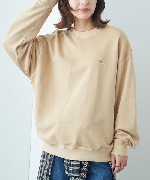 KELTY（ケルティ）の「【KELTY】≪限定別注≫ ワンポイント ピグメントスウェット ヴィンテージ加工 製品染め（スウェット・レディース・ブラック/ネイビー/ベージュ・S/M/L/XS）」の20枚目の写真