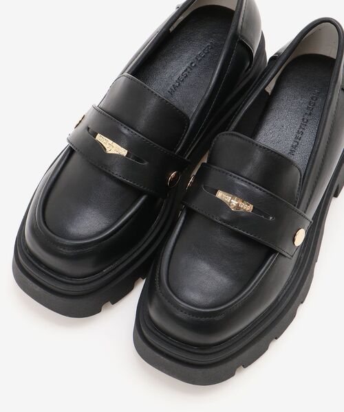 MAJESTIC LEGON（マジェスティックレゴン）の「2WAYボリュームローファー（ローファー・レディース・ブラック/ブラウン/アイボリー・MEDIUM/LARGE/X-LARGE/SMALL）」の16枚目の写真