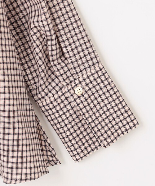 J.PRESS(ジェイプレス)の「サイロチェック スキッパー ブラウス(シャツ/ブラウス・レディース・アイボリー系3/ベージュ系3・T13)」の10枚目の写真