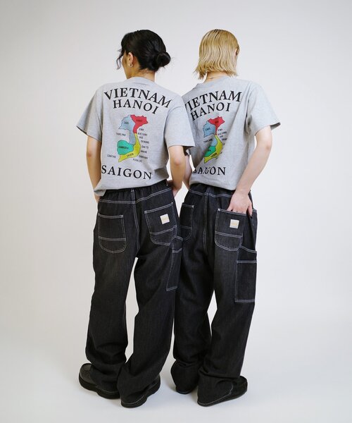 Sourcream（サワークリーム）の「【Sourcream/サワークリーム】虎刺繍ベトナムグラフィックT / 3サイズ（Tシャツ/カットソー・レディース・チャコールグレー/グレー/ホワイト・SMALL/MEDIUM/LARGE）」の19枚目の写真