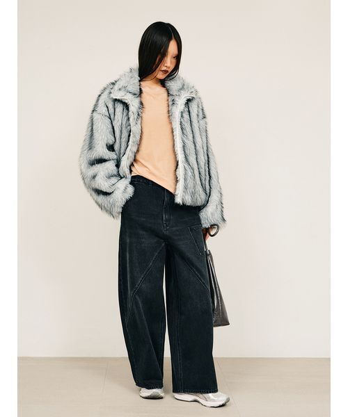 フロントバックデニムパンツ（デニムパンツ）｜null.（ヌル）の