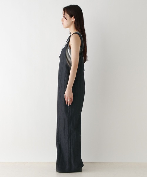 RAGEBLUE(レイジブルー)の「2WAY/フロントジップベルトサロペット(サロペット/オーバーオール・レディース・ネイビー/ベージュ・FREE)」の6枚目の写真