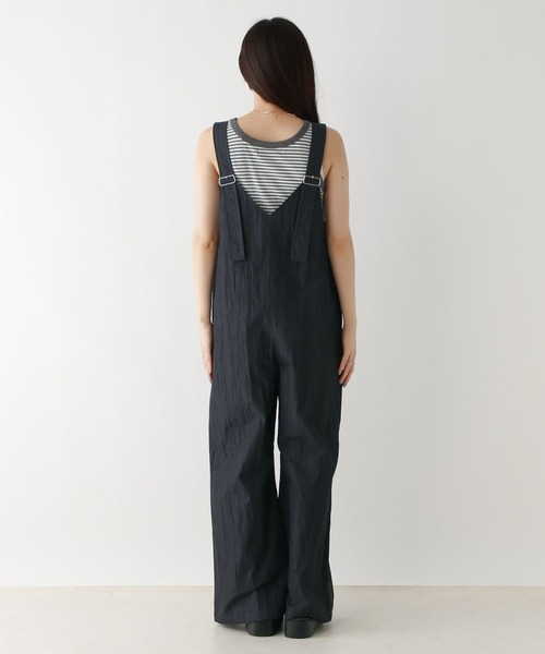 RAGEBLUE(レイジブルー)の「2WAY/フロントジップベルトサロペット(サロペット/オーバーオール・レディース・ネイビー/ベージュ・FREE)」の7枚目の写真