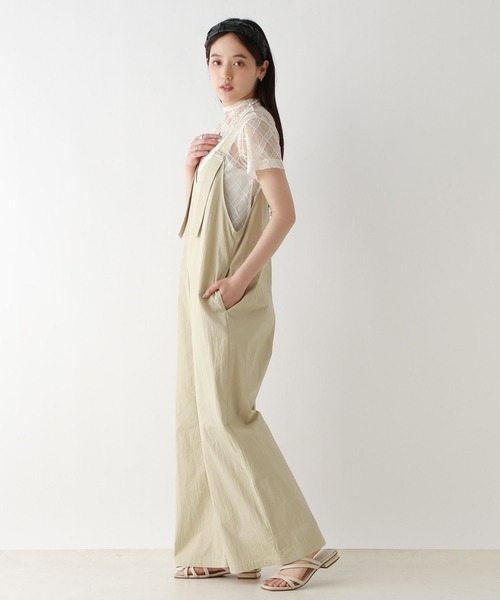 RAGEBLUE(レイジブルー)の「2WAY/フロントジップベルトサロペット(サロペット/オーバーオール・レディース・ネイビー/ベージュ・FREE)」の17枚目の写真