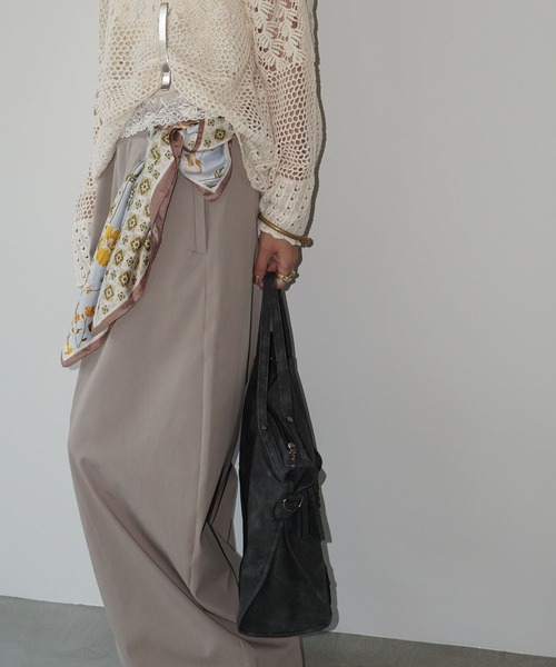 chuclla（チュクラ）の「ヴィンテージライク スタッズトートバッグ cha25a003（ショルダーバッグ・レディース・カーキ/ダークグレー・FREE）」の6枚目の写真