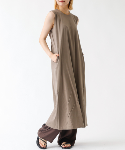 DESIGNWORKS（デザインワークス）の「捻じり2WAYﾜﾝﾋﾟｰｽ（ワンピース・レディース・カーキ/ブルー/ブラック・38）」の3枚目の写真