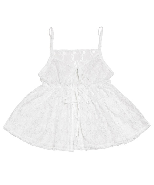 PUNYUS(プニュズ)の「2WAYレースキャミチュニック(キャミソール・レディース・ブラック/ホワイト・1/2/3/4)」の9枚目の写真