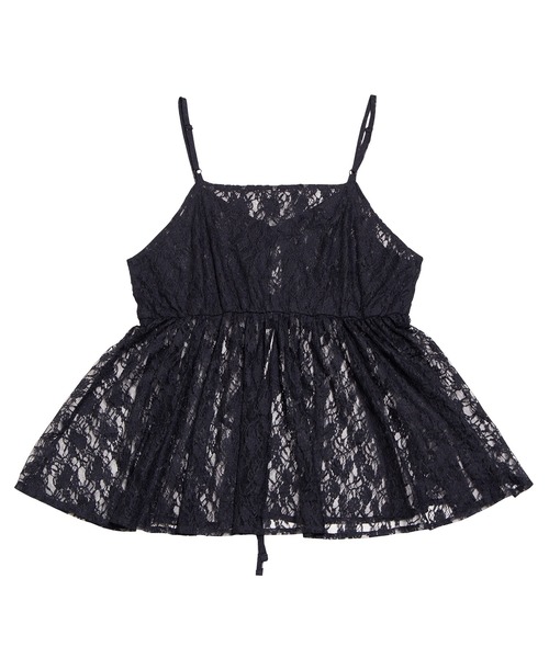 PUNYUS(プニュズ)の「2WAYレースキャミチュニック(キャミソール・レディース・ブラック/ホワイト・1/2/3/4)」の11枚目の写真