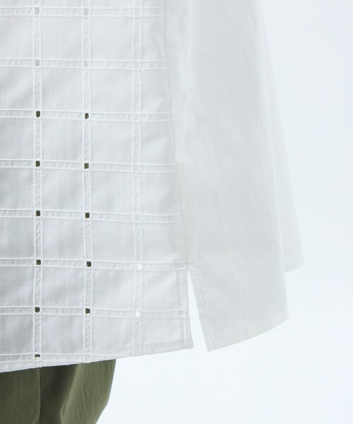 MACKINTOSH PHILOSOPHY(マッキントッシュ フィロソフィー)の「スクエアレースブラウス(シャツ/ブラウス・レディース・オフホワイト/ブラック・36/34/38)」の7枚目の写真