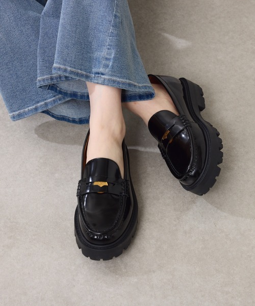 ARTESANOS（アルテサノス）の「ARTESANOS/PAPILLONNER別注/コインローファー（ローファー・レディース・ブラック・36/37/38）」の3枚目の写真